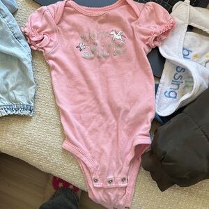 child of mine Pink 'Born to Shine' Short-Sleeve Bodysuit
